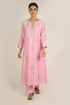 Soft Pink Kali Chanderi Kurta Set