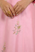 Soft Pink Kali Chanderi Kurta Set