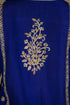 Purple Blue Silk Jacket with Sharara