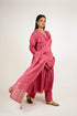 Berry Pink Smocked Gota Chanderi Kurta Set