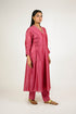 Berry Pink Smocked Gota Chanderi Kurta Set