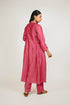 Berry Pink Smocked Gota Chanderi Kurta Set