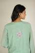 Mint Floral Boota Cotton Silk Co-ord Set