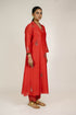 Deep Red Mukaish Chanderi Suit Set