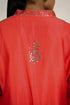 Deep Red Mukaish Chanderi Suit Set