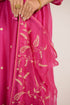 Deep Pink Smocked Chanderi Kurta Set