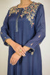 Navy Shoulder Embroidered Kurta Set
