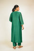 Emerald Scallop Embroidered Chanderi Suit Set