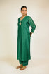 Emerald Scallop Embroidered Chanderi Suit Set