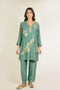 Jade Embroidered Cotton Silk Co-ord Set