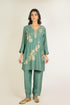 Jade Embroidered Cotton Silk Co-ord Set