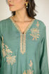 Jade Embroidered Cotton Silk Co-ord Set