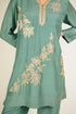 Jade Embroidered Cotton Silk Co-ord Set