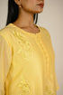 Warm Yellow Ombre Appliqué Kurta Set