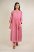 Rose Pink Jaal Embroidered Chanderi Kurta Set
