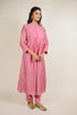 Rose Pink Jaal Embroidered Chanderi Kurta Set