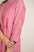 Rose Pink Jaal Embroidered Chanderi Kurta Set