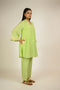 Lime Cotton Silk Embroidered Co-ord Set