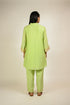 Lime Cotton Silk Embroidered Co-ord Set