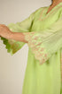 Lime Cotton Silk Embroidered Co-ord Set