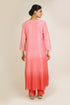 Strawberry Ombre Mirror Embroidered Kurta Set