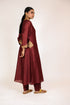 Terracotta Embroidered Chanderi Suit Set