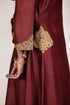 Terracotta Embroidered Chanderi Suit Set
