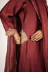 Terracotta Embroidered Chanderi Suit Set