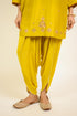 Mustard Embroidered Dhoti Kurta Set