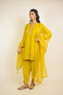 Mustard Embroidered Dhoti Kurta Set