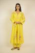 Lemon Appliqué Chanderi Kurta Set