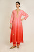Blush Ombre Floral Chanderi Kurta Set