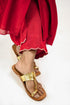 Red Mehrab Yoke Chanderi Kurta Set