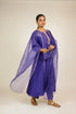 Royal Purple Embroidered Chanderi Suit Set