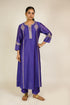 Royal Purple Embroidered Chanderi Suit Set