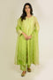 Pista Shaded Embroidered Chanderi Kurta Set