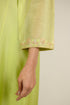 Pista Shaded Embroidered Chanderi Kurta Set