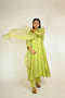 Pista Mukaish Chanderi Kurta Set