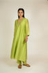 Pista Mukaish Chanderi Kurta Set