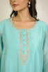 Turquoise Embroidered Dhoti Kurta Set