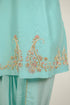 Turquoise Embroidered Dhoti Kurta Set