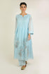 Powder Blue Mukaish Chanderi Suit Set
