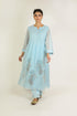 Powder Blue Mukaish Chanderi Suit Set