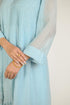 Powder Blue Mukaish Chanderi Suit Set