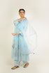Powder Blue Mukaish Chanderi Suit Set