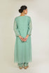 Mint Thread Embroidered Chanderi Suit Set
