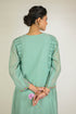Mint Thread Embroidered Chanderi Suit Set