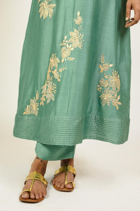 Jade Boota Chanderi Kurta Set