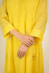 Bright Yellow Mukaish Chanderi Kurta Set
